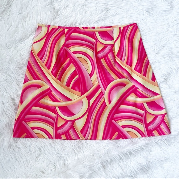 Vintage Dresses & Skirts - Vintage 70s Style Pink Mini Skirt Size 7/8